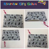 Zip Clutch / Purse / Bag / Pouch - Cats Blue Zip Clutch / Purse / Bag / Pouch - Cats Blue